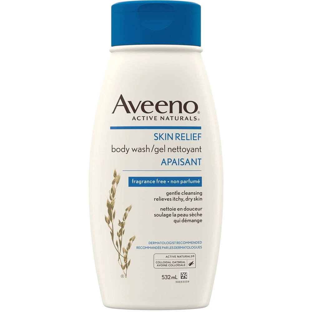 Aveeno Unscented Body Wash for Dry Skin Relief ML