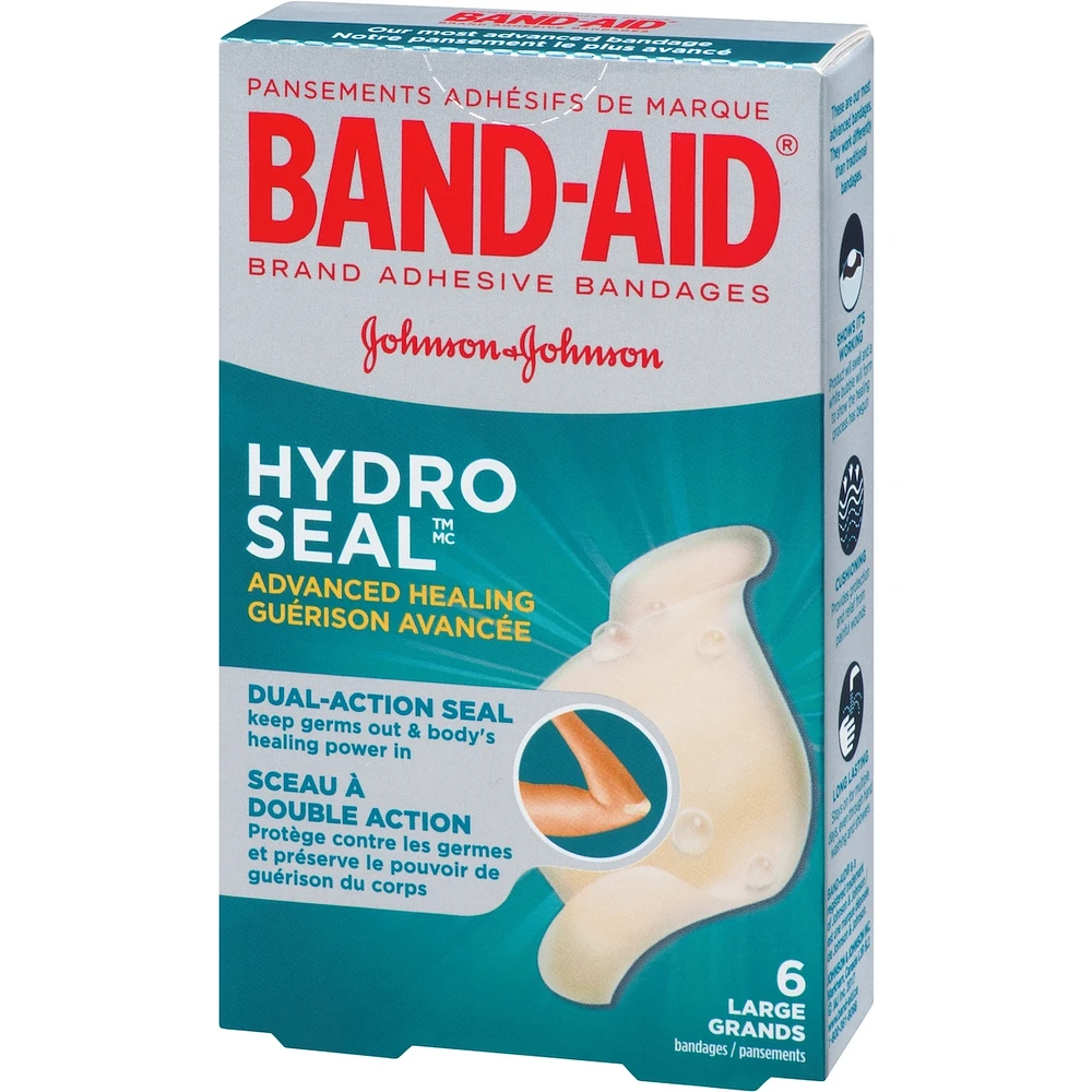 Hydro Seal Hydrocolloid Bandages, Large