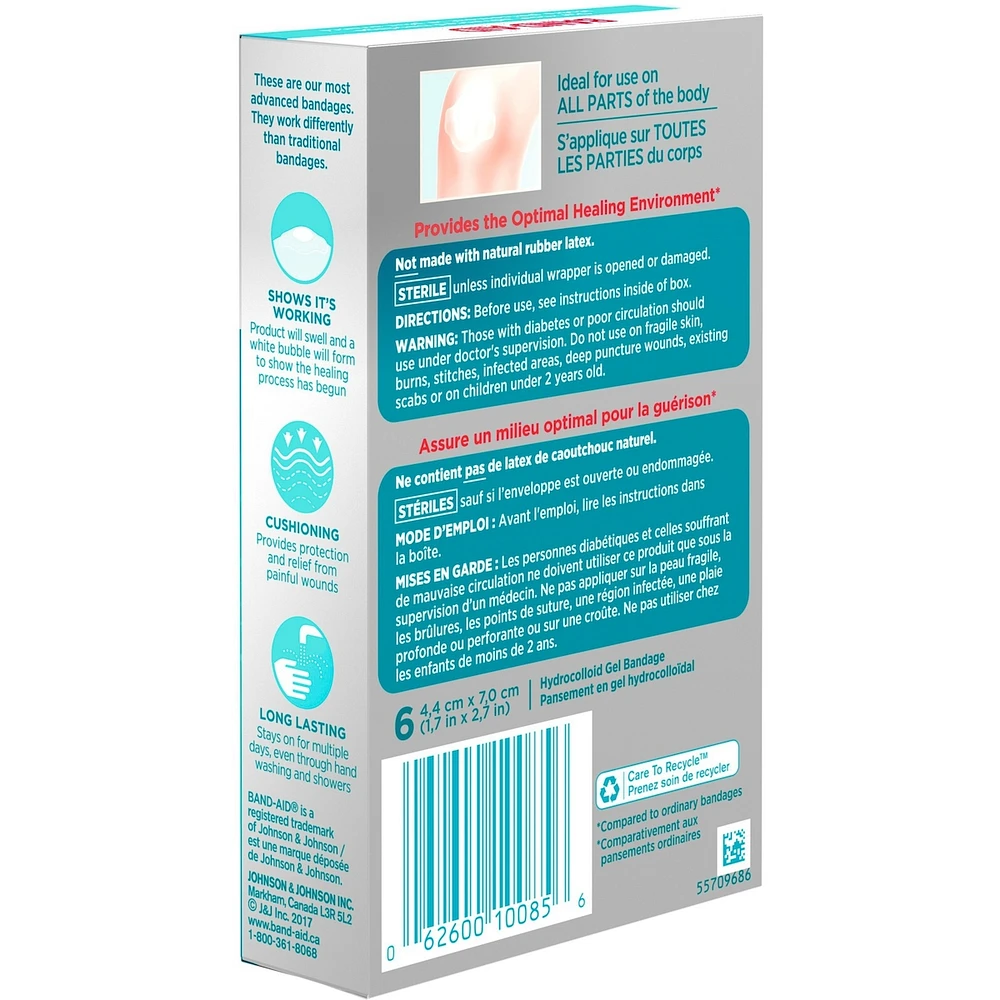 Hydro Seal Hydrocolloid Bandages, Large