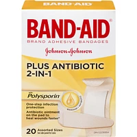 Adhesive Bandages Plus Antibiotics 20 ea