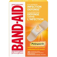 Adhesive Bandages Plus Antibiotics 20 ea