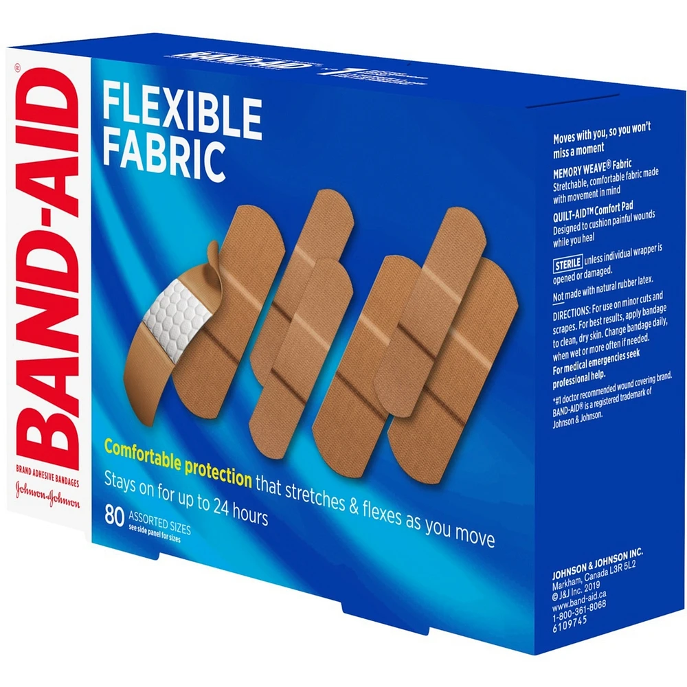 Flexible Fabric Adhesive Bandages