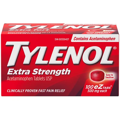Acétaminophène à 500 mg, analgésique, extra fort