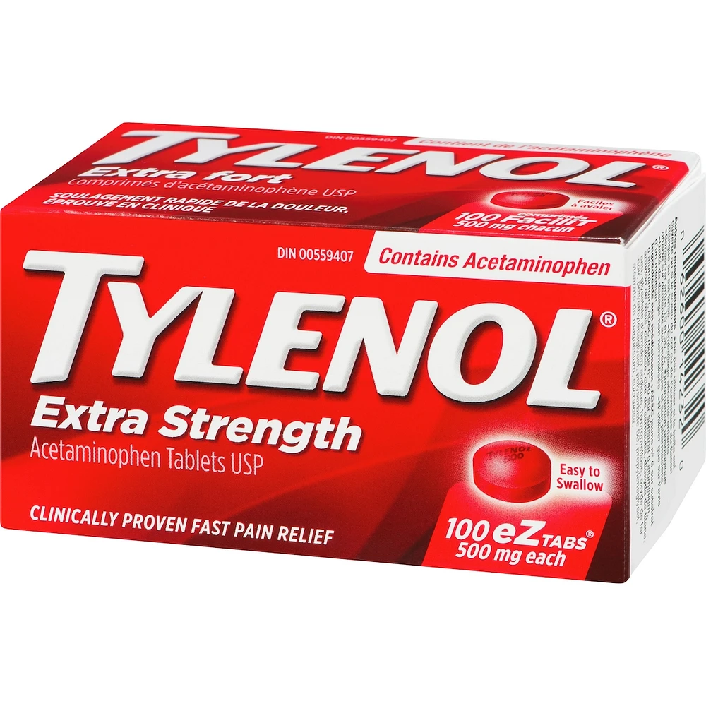 Acétaminophène à 500 mg, analgésique, extra fort