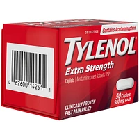 Acétaminophène à 500 mg, extra fort, caplets