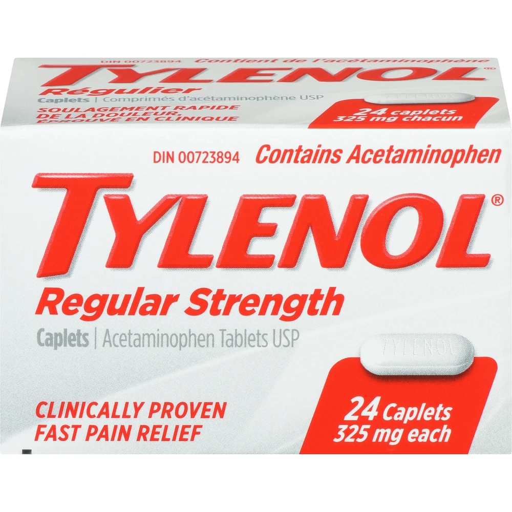 Acétaminophène à 325 mg, analgésique, régulier