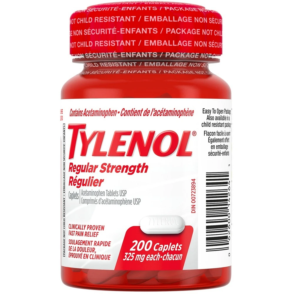 Regular Strength Pain Relief Acetaminophen 325 mg, 200 Caplets