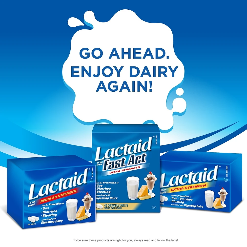 Lactaid Extra Strength Tablets, 40 Count