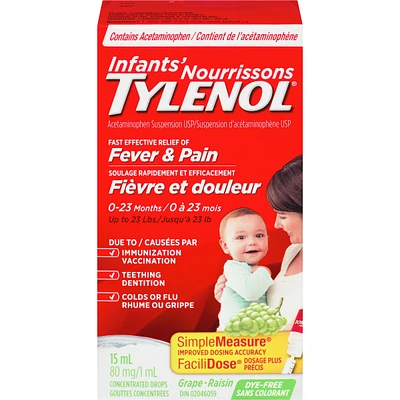 Infants' Medicine, Fever & Pain Drops