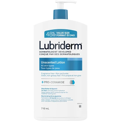 Unscented Lotion, Shea Butter and Glycerin, Dry Skin, Hand, Face Moisturizer