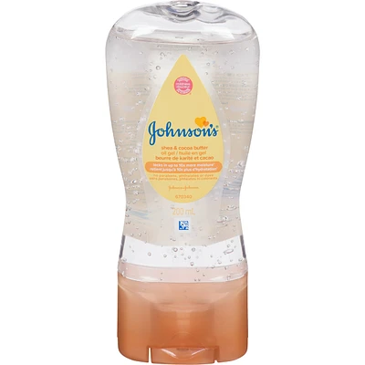 Baby Oil Gel with Shea and Cocoa Butter, Mineral Oi
