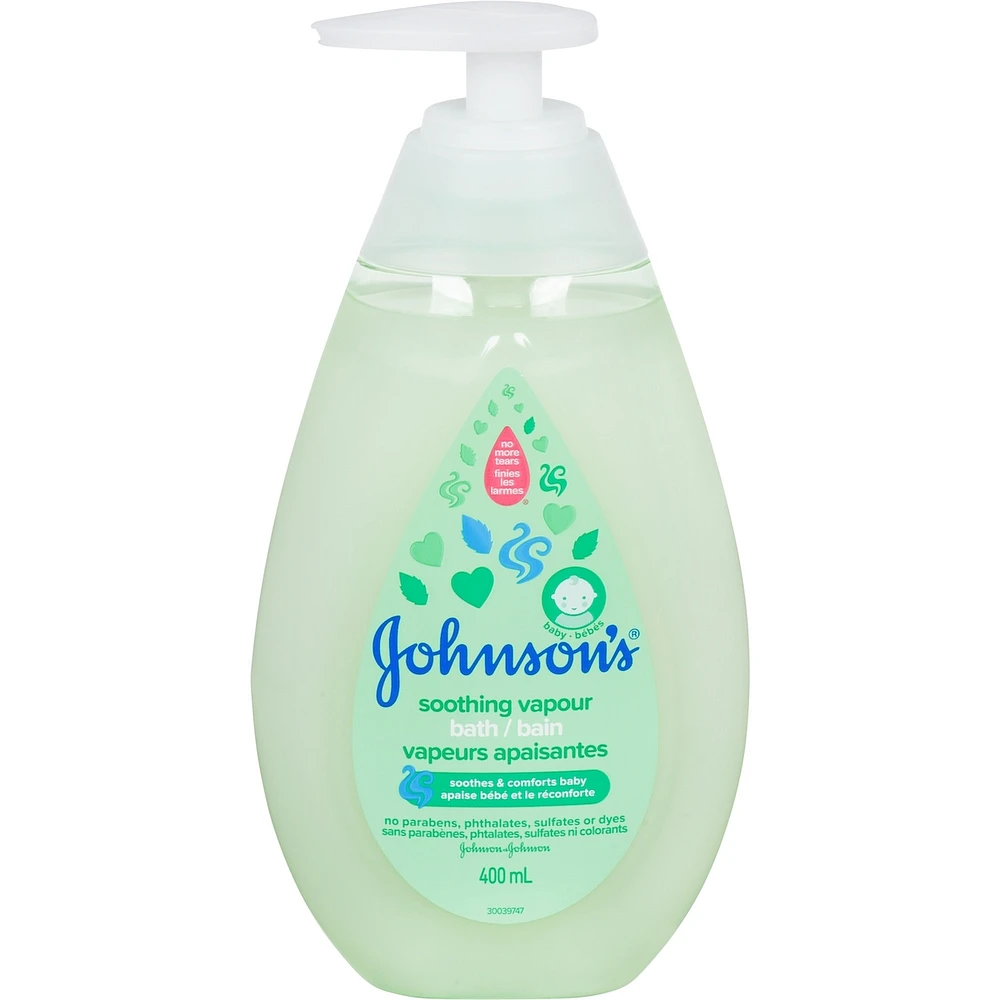 Johnson's Baby Vapor Bath, Soothing Baby Wash with Eucalyptus 400mL