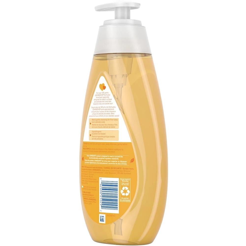 Johnson's Baby Shampoo, Paraben and Tear Free and Mild 600mL
