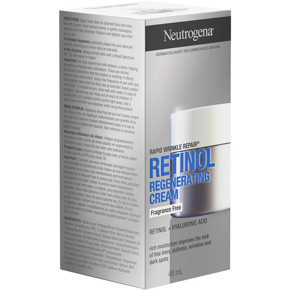 Rapid Wrinkle Repair Regenerating Retinol Face Moisturizer, Fragrance Free