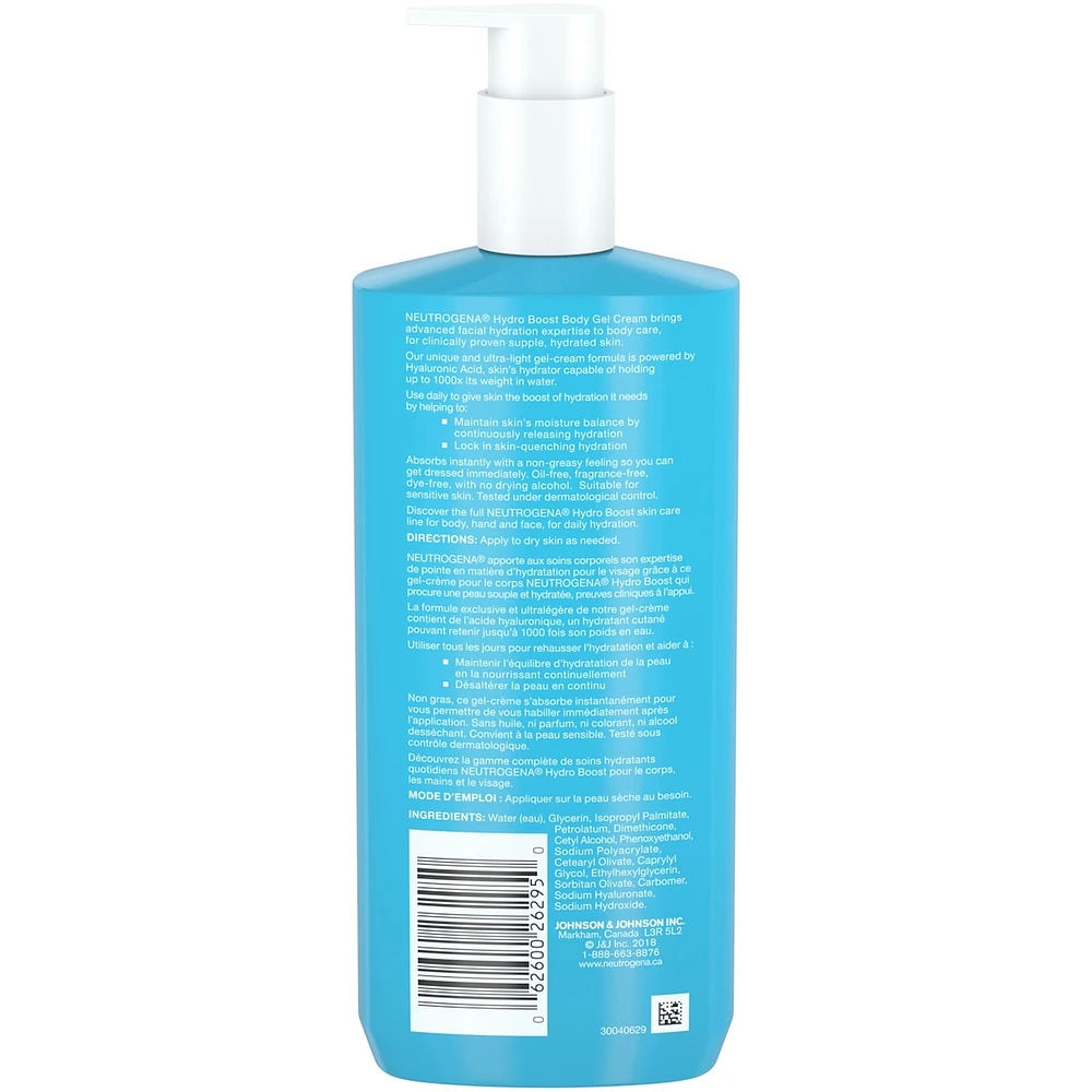 Hydro Boost Body Gel Cream Fragrance-Free