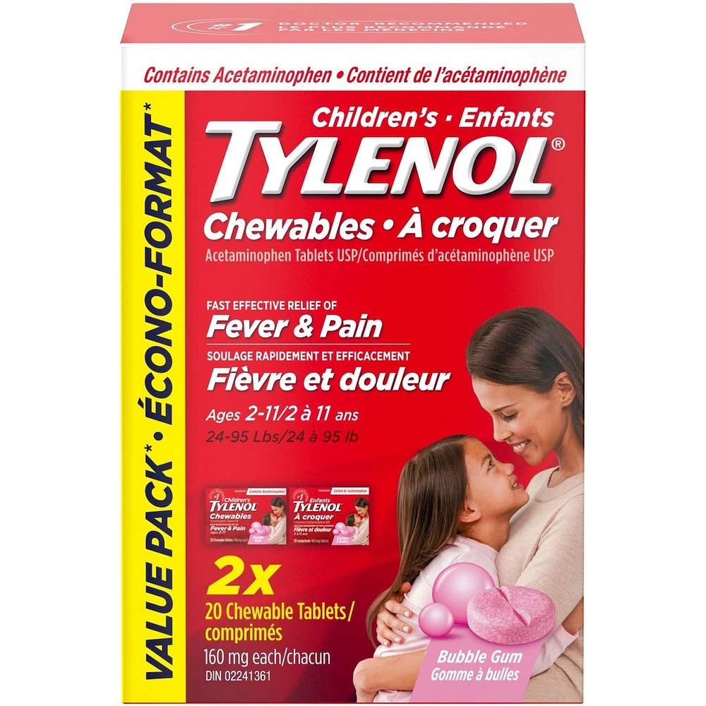 Childrens Medicine, Fever Pain, Chewables