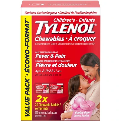 Childrens Medicine, Fever Pain, Chewables