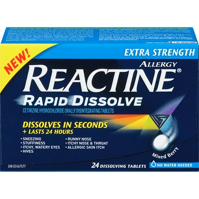 Rapid Dissolve Extra Strength 24 Hour Allergy Medicine