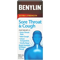 Extra Strength Sore Throat & Cough Relief Day Syrup