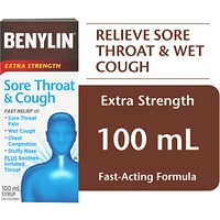 Extra Strength Sore Throat & Cough Relief Day Syrup