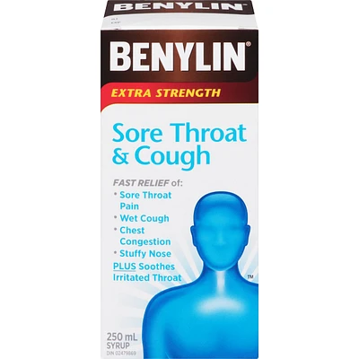 Extra Strength Sore Throat & Cough Relief Syrup