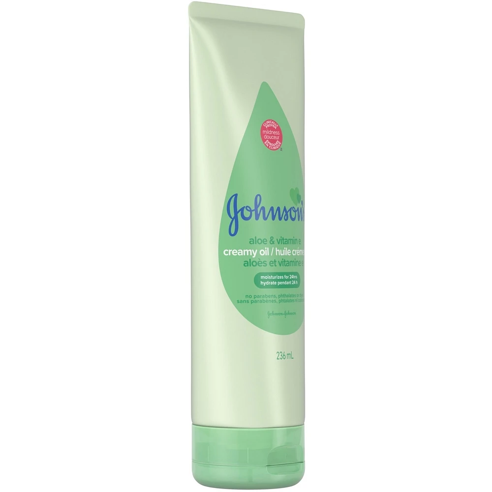 Johnson's Baby Creamy Oil Lotion with Aloe Vera & Vitamin E 236mL