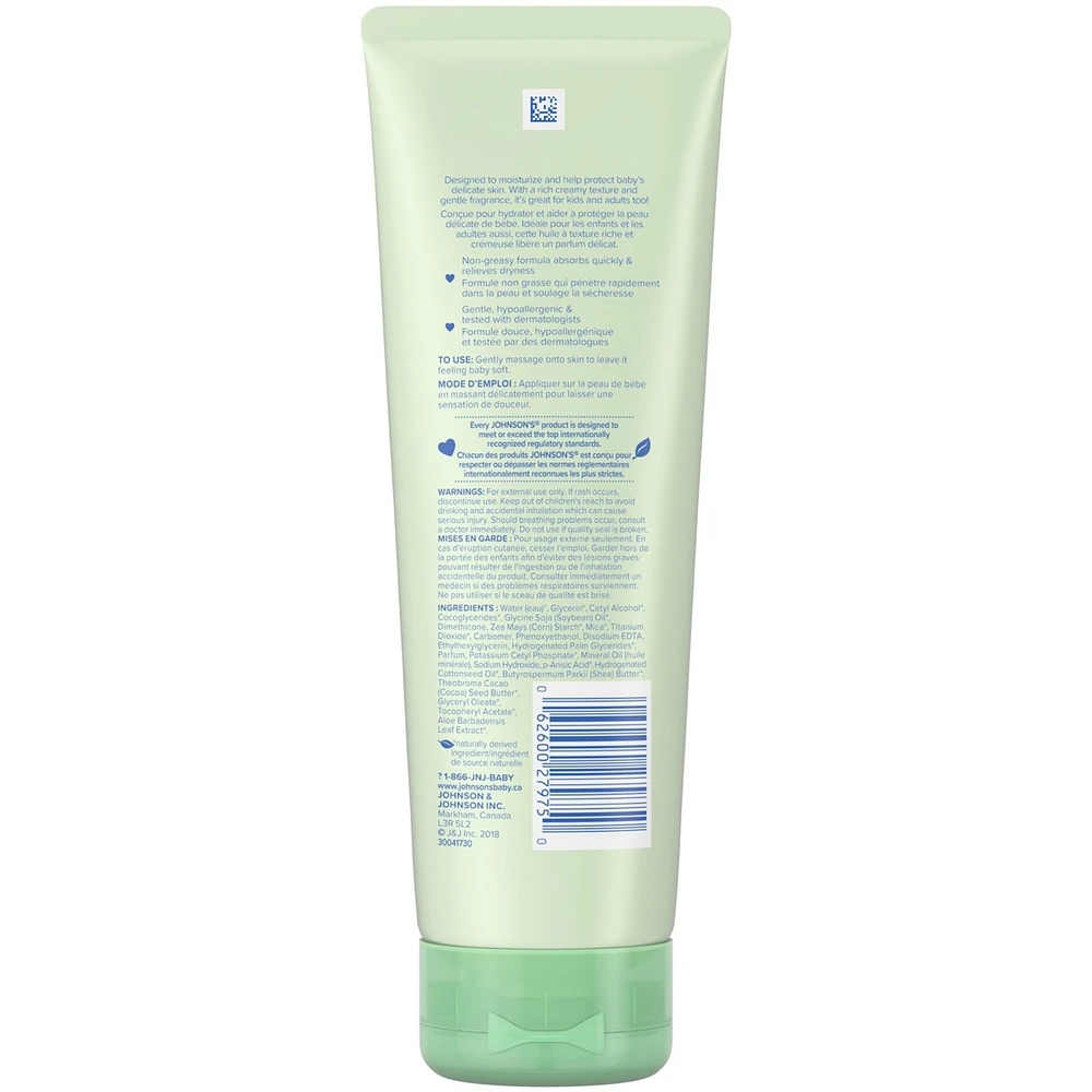 Johnson's Baby Creamy Oil Lotion with Aloe Vera & Vitamin E 236mL