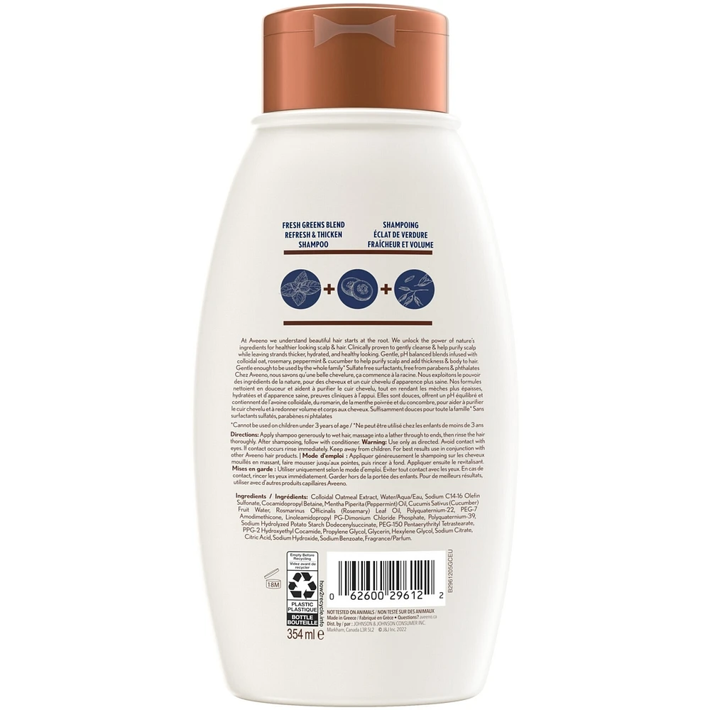 Fresh Greens Blend Shampoo for Refresh & Thicken