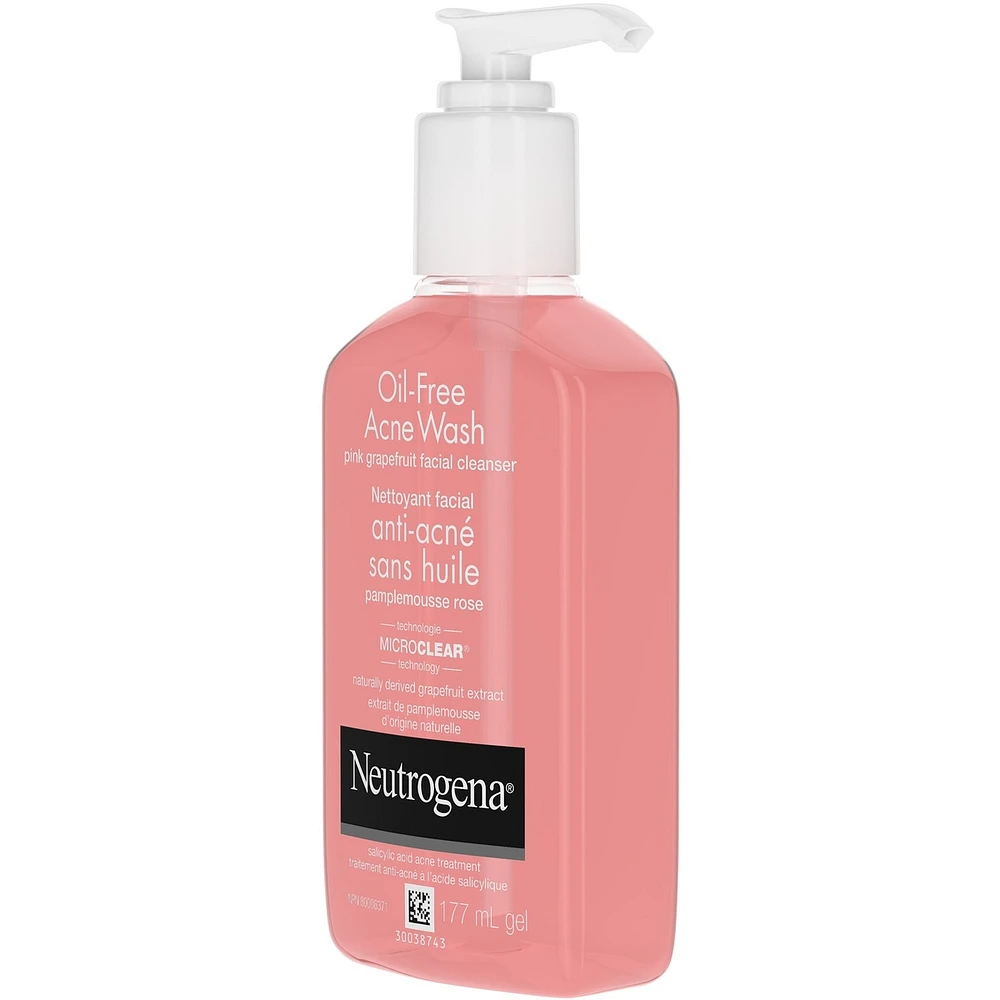 Oil-Free Acne Wash Pink Grapefruit Facial Cleanser