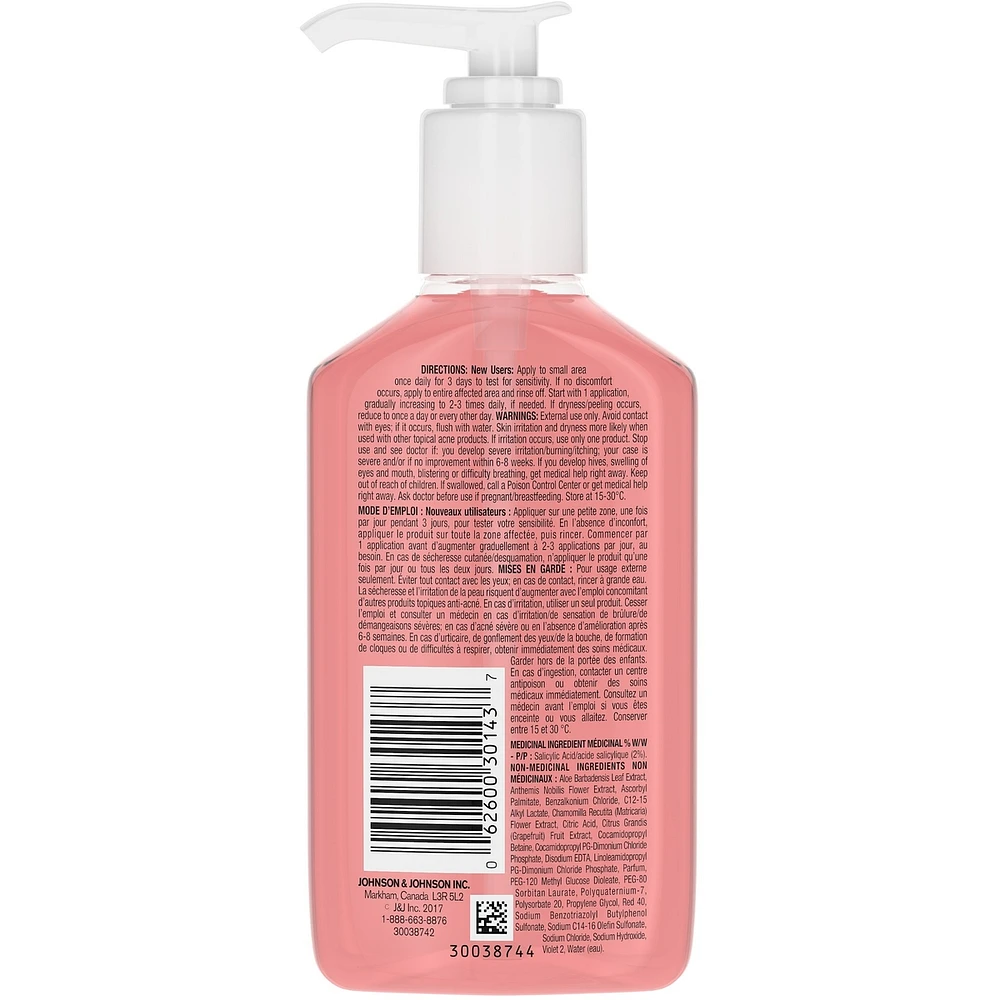 Oil-Free Acne Wash Pink Grapefruit Facial Cleanser