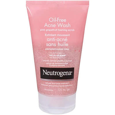 Oil-Free Acne Wash Pink Grapefruit Foaming Scrub