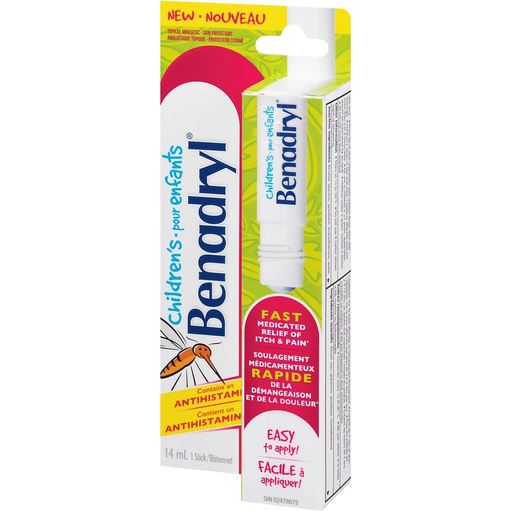 Children's Itch and Pain Relief Stick for Bug Bites 14 ml