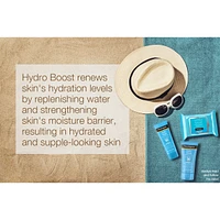 HydroBoost Facial Cleansing Makeup Remover Wipes with Hyaluronic Acid, compostable wipes made with 100% plant-based fibers