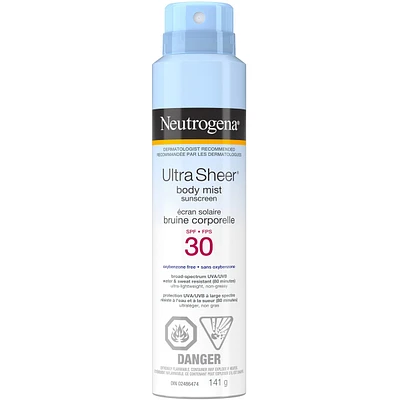 Ultra Sheer Body Mist Sunscreen Spray SPF