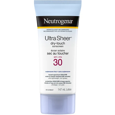 Lotion écran solaire  Ultra Sheer Sec au toucher avec FPS 30