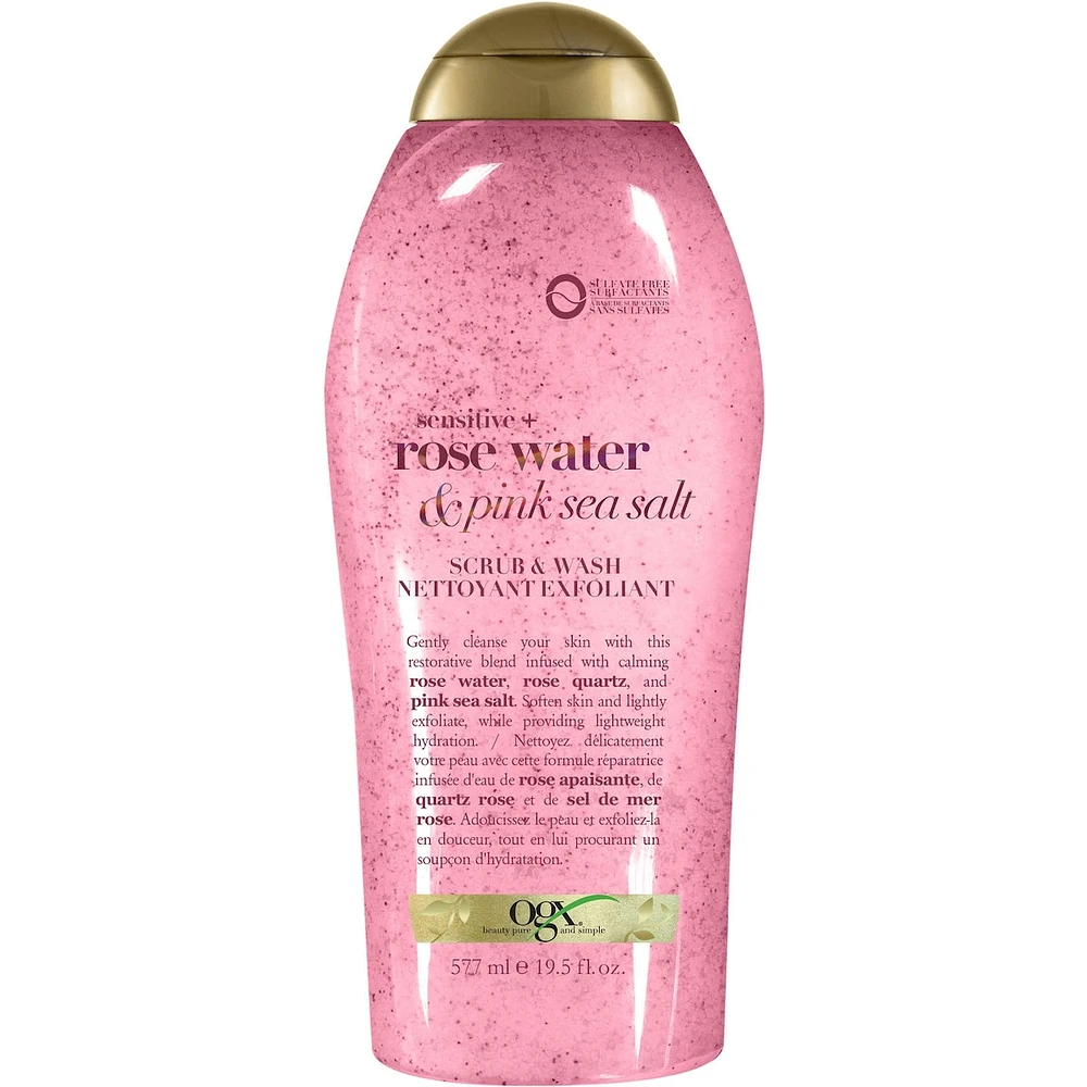 OGX Pink Sea Salt & Rosewater Gentle Soothing Body Scrub