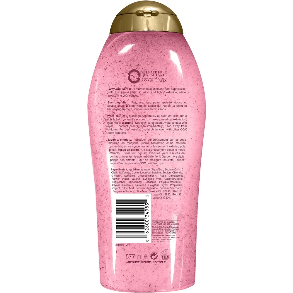 OGX Pink Sea Salt & Rosewater Gentle Soothing Body Scrub