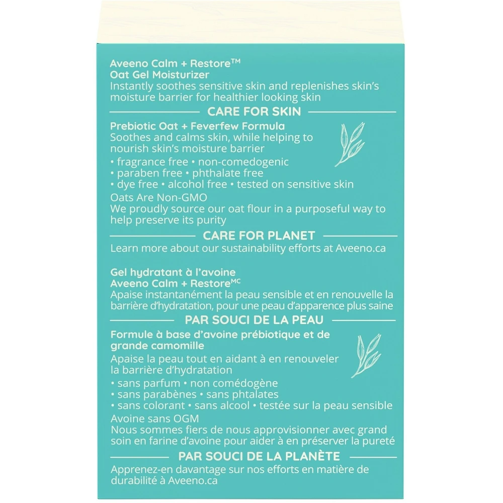 Calm + Restore Oat Gel Moisturizer for Sensitive Skin