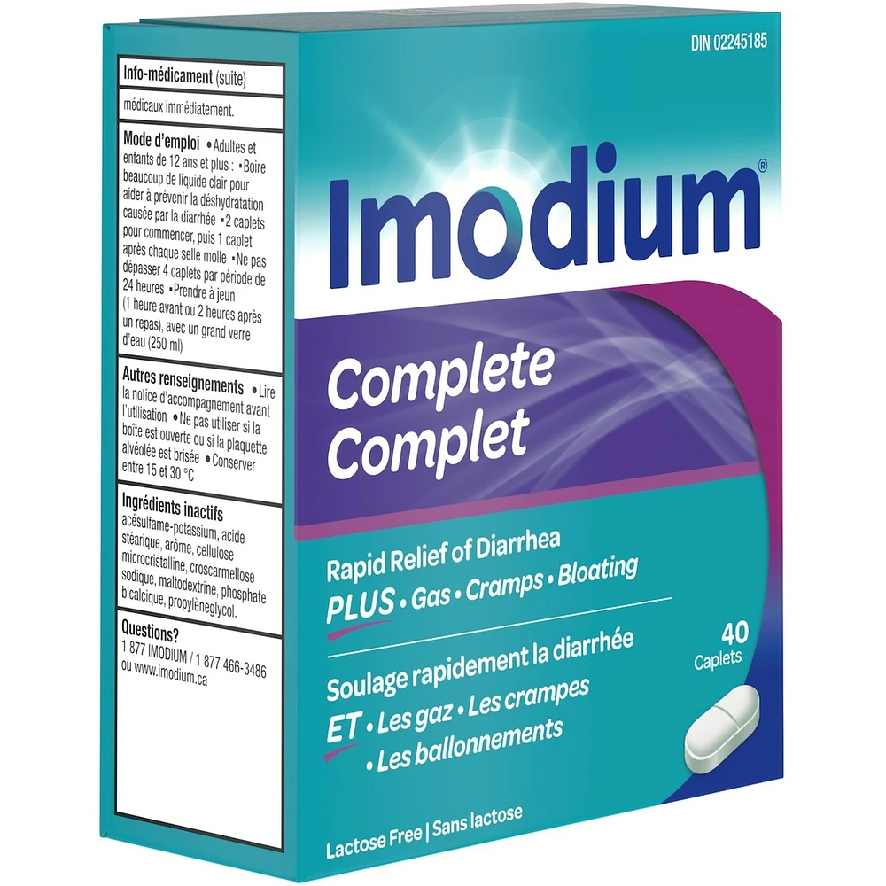 Complete Antidiarrheal and Gas Relief Caplet