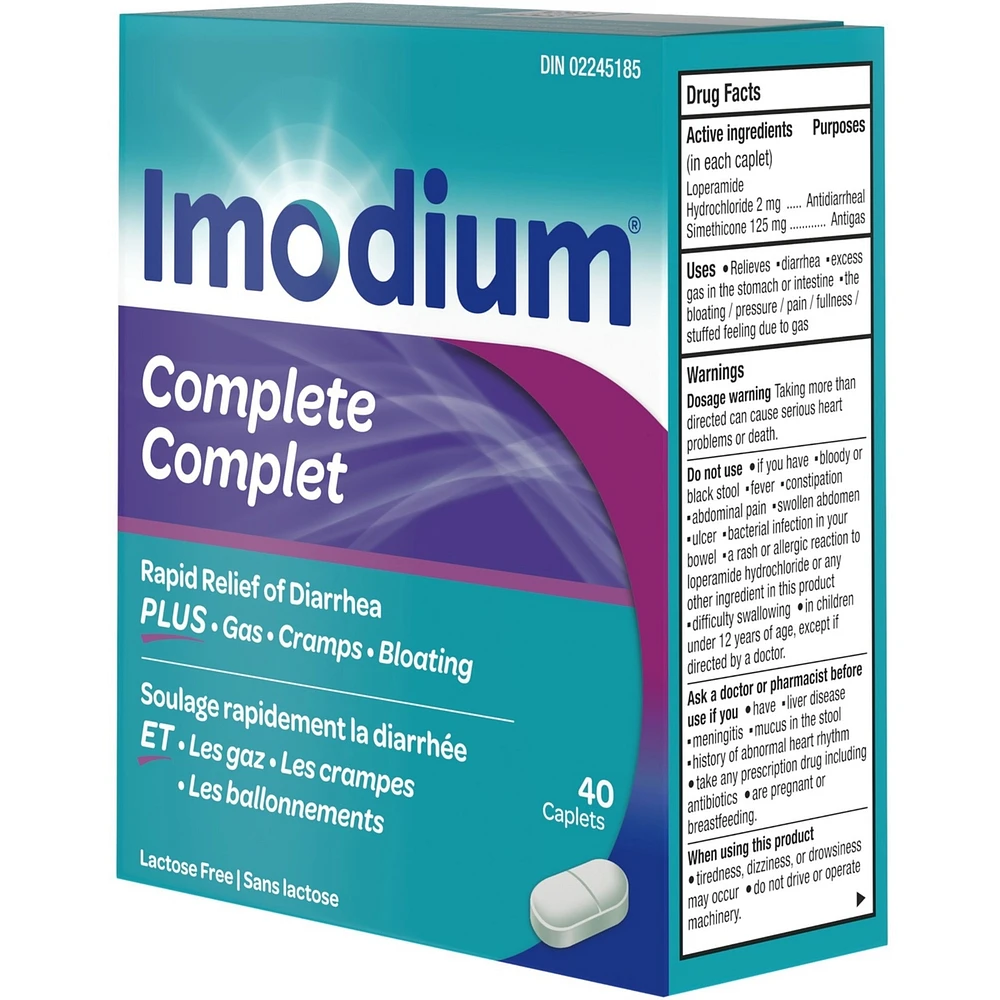 Complete Antidiarrheal and Gas Relief Caplet