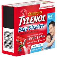 Children’s Easy Dissolve Natural Wild Berry flavour Acetaminophen Powder – Kids Fever, Headache, Pain Relief, 160mg Acetaminophen