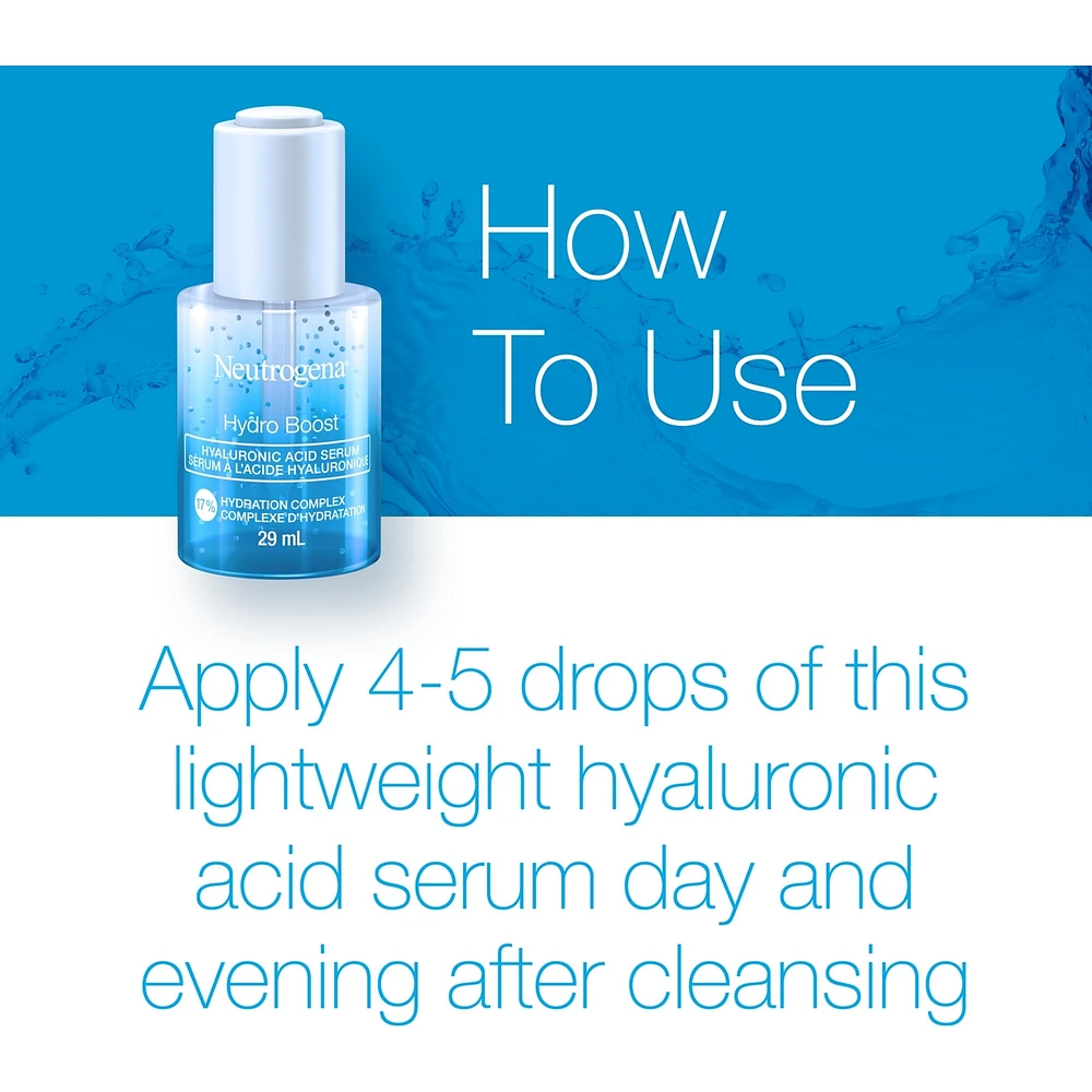 Hydro Boost Hyaluronic Acid Face Serum with Vitamin B5, 29mL