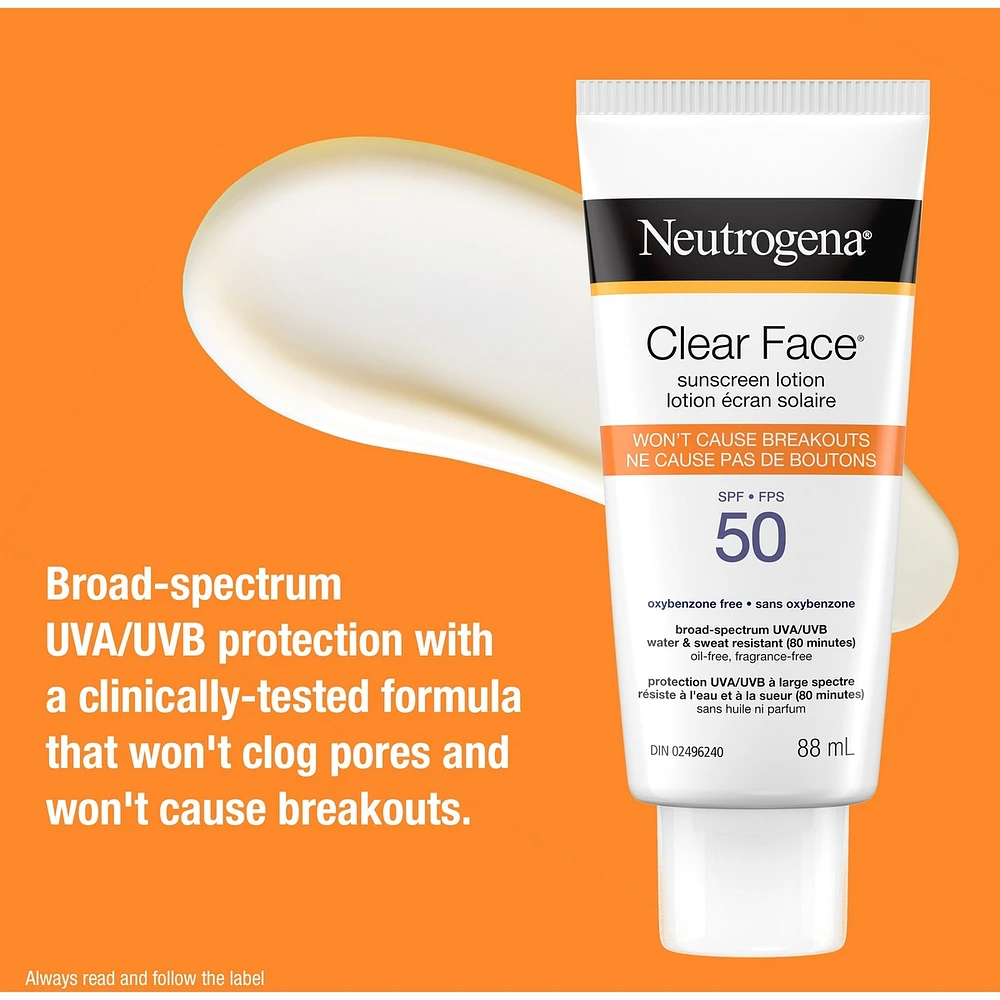 Clear Face Sunscreen SPF 50