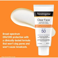 Clear Face Sunscreen SPF 50