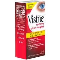 Workplace Eye Drops- Polyethylene Glycol, Hydrochloride - Dust Irritation, Dry Eyes, Red Eye, Strained Eyes