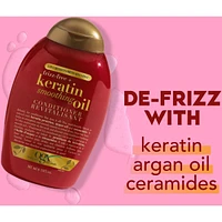 Frizz-Free + Keratin Smoothing Oil Conditioner, 5 in 1, for Frizzy Hair, Shiny Hair