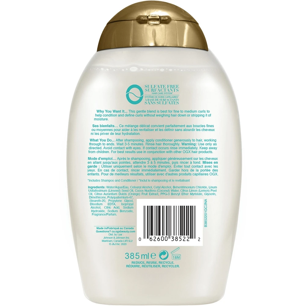 Lightweight + Coconut Fine Curls Conditioner, Lightweight, Coconut Water Conditioner