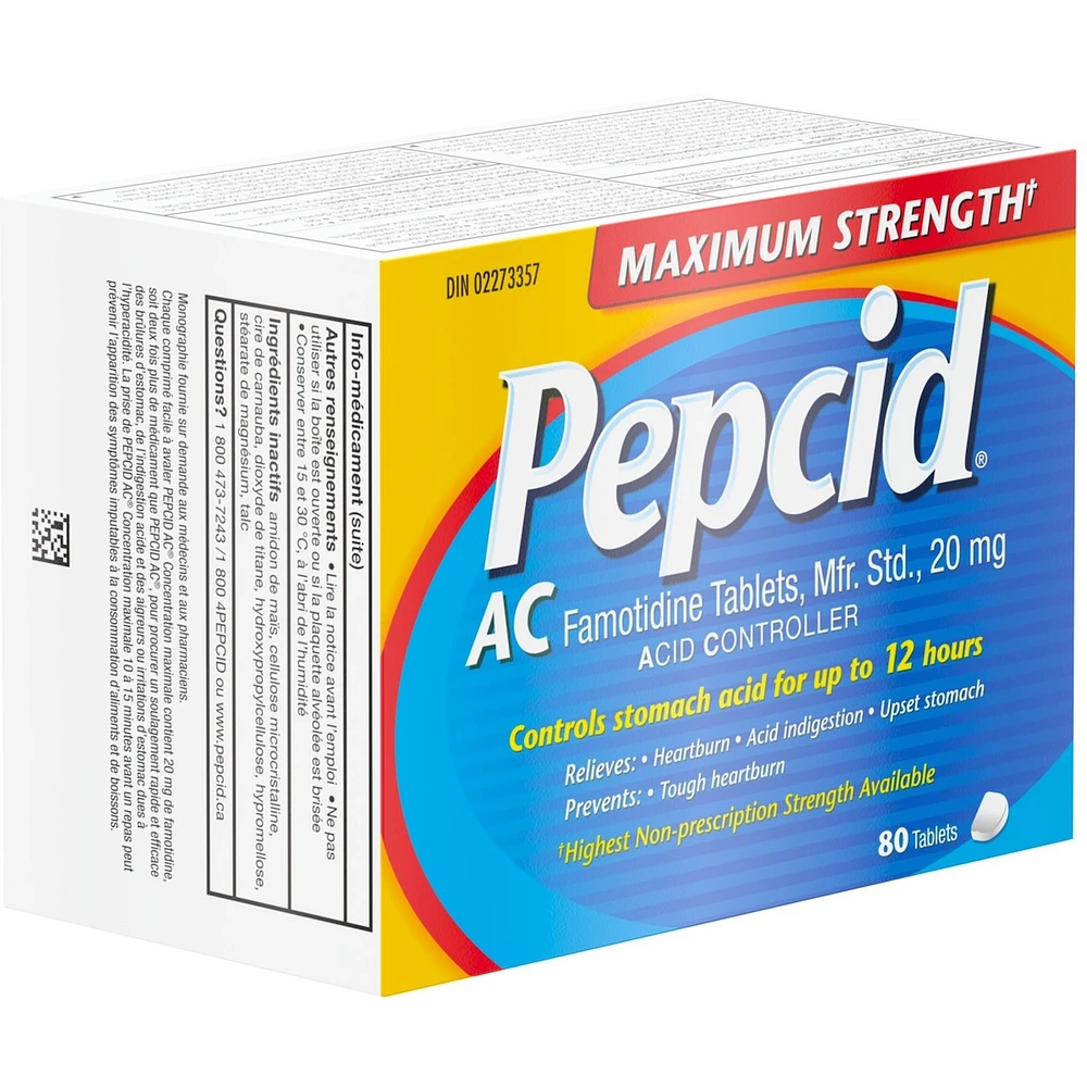 AC Maximum Strength All-Day Acid Indigestion Medicine, 80 ea