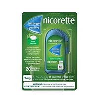 Nicotine Lozenges, 2mg, Mint, 20 Count