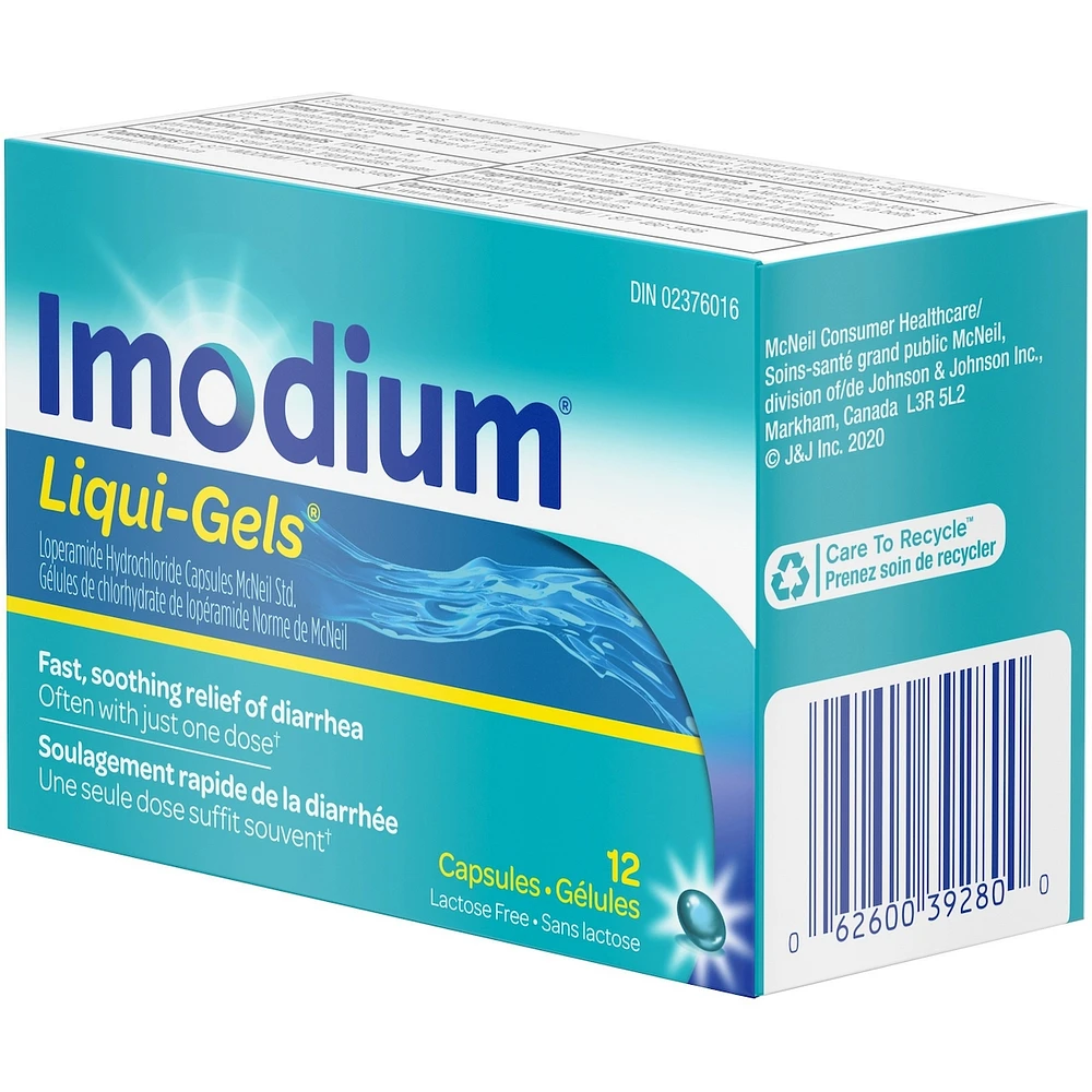 Imodium Liquid Gels 12s